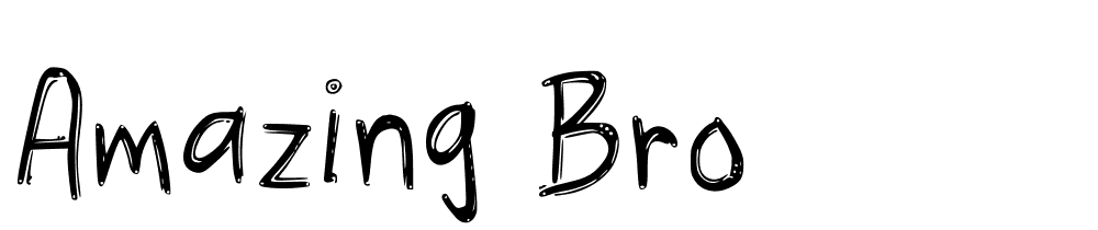 Amazing Bro font family download free