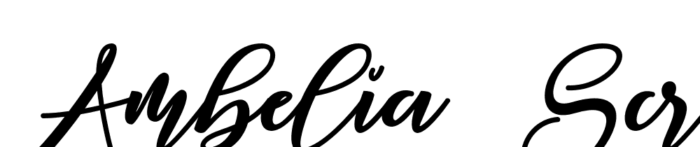 Ambelia-Script font family download free