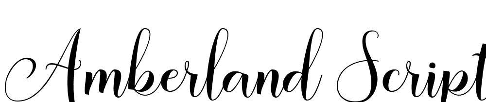 Amberland Script font family download free