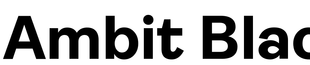 Ambit-Black font family download free