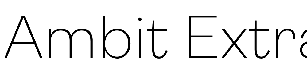 Ambit-ExtraLight font family download free