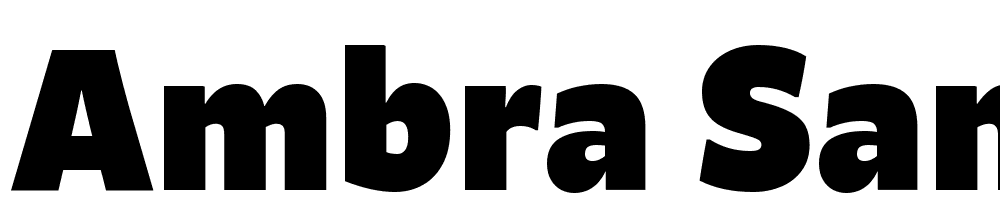 Ambra-Sans-Text-Trial-Black font family download free