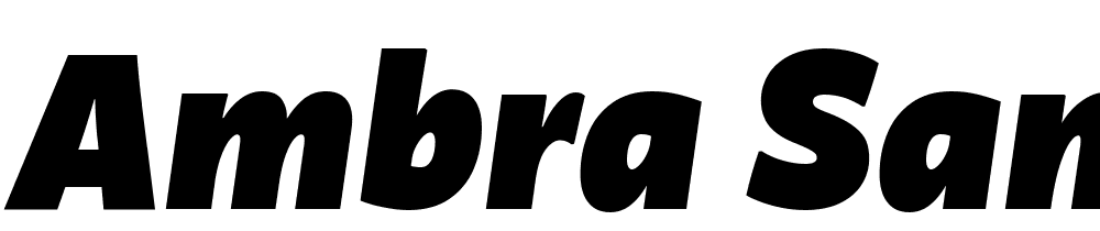 Ambra-Sans-Text-Trial-Black-Italic font family download free