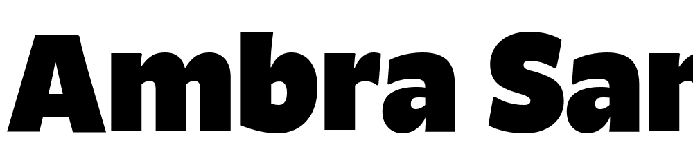 Ambra-Sans-Trial-Black font family download free
