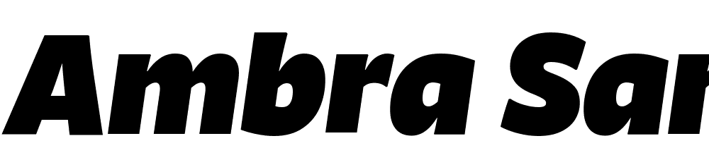 Ambra-Sans-Trial-Black-Italic font family download free