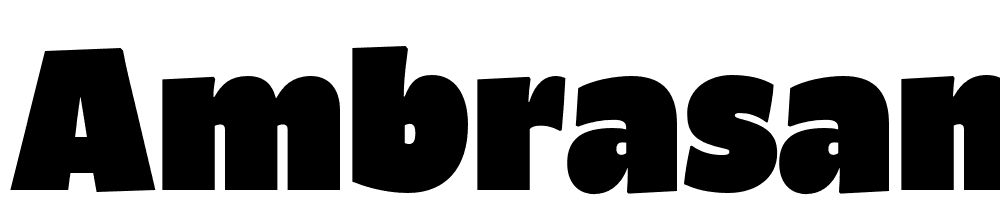 Ambrasans font family download free