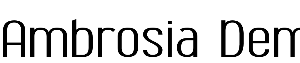 Ambrosia-Demo font family download free