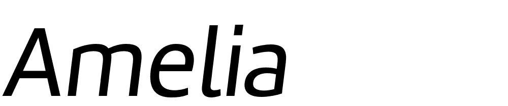 Amelia font family download free