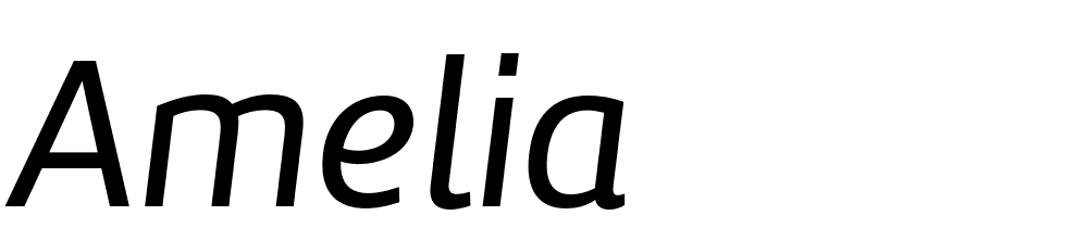 Amelia font family download free