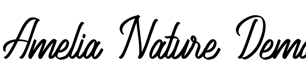 Amelia-Nature-Demo-Regular font family download free