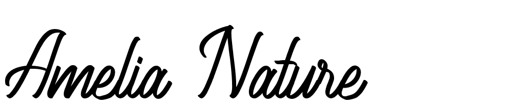 Amelia Nature font family download free