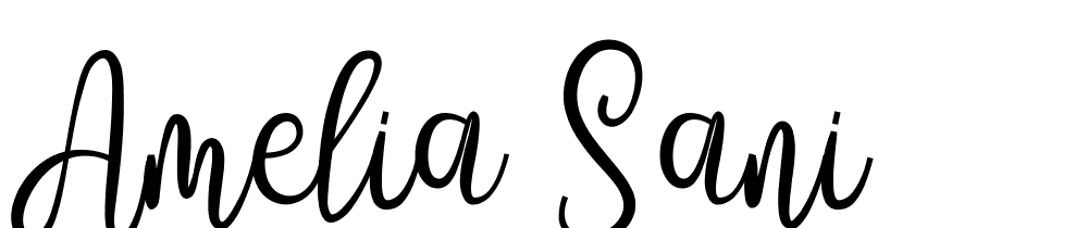 Amelia Sani font family download free