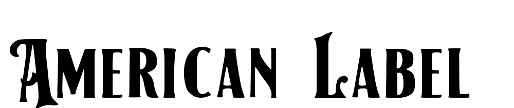 american-label font family download free