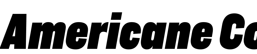 Americane-Cond-Black-Italic font family download free
