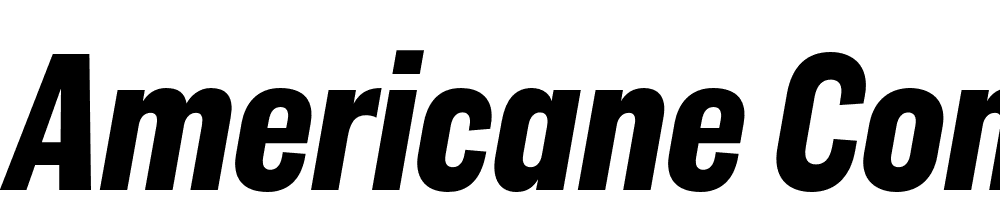 Americane-Cond-Bold-Italic font family download free