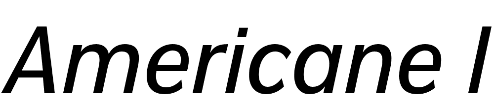 Americane-Italic font family download free