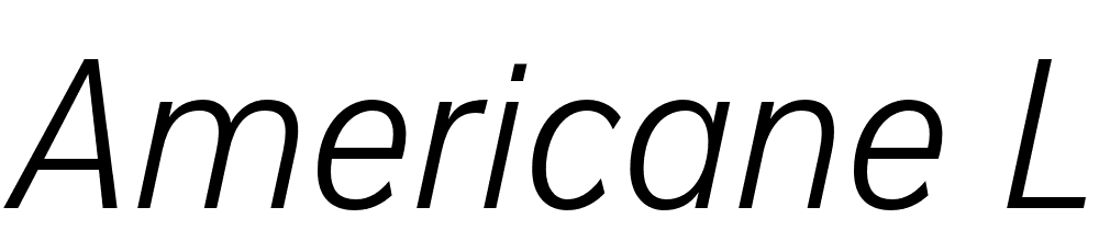 Americane-Light-Italic font family download free