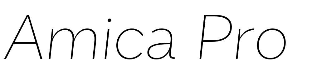 Amica Pro font family download free