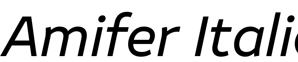 Amifer-Italic font family download free