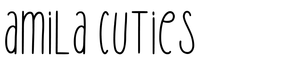 Amila Cuties font family download free