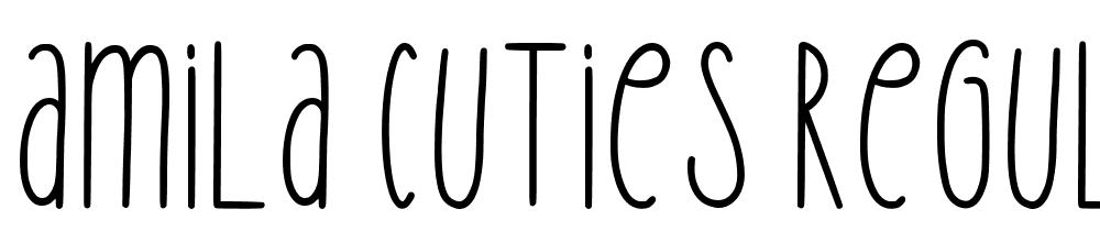 Amila-Cuties-Regular font family download free