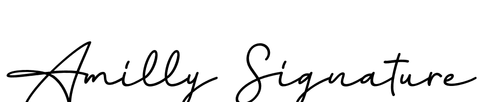 Amilly Signature font family download free