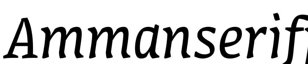 AmmanSerifPro-Ita font family download free