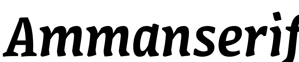 AmmanSerifPro-MediIta font family download free