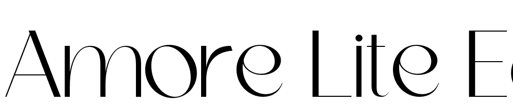 Amore-Lite-Edition-Regular font family download free