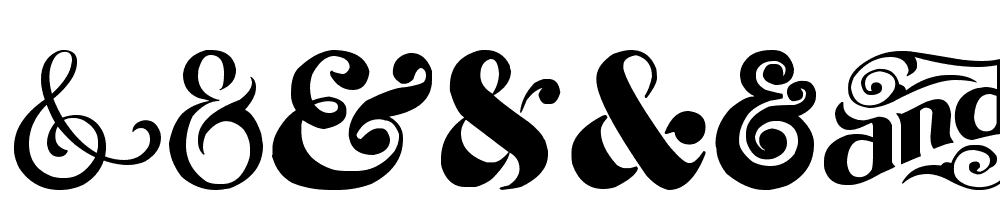 Ampersand font family download free