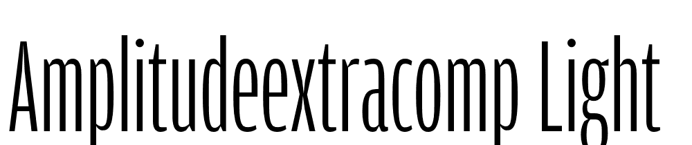 AmplitudeExtraComp-Light font family download free