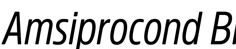 AmsiProCond-Black font family download free