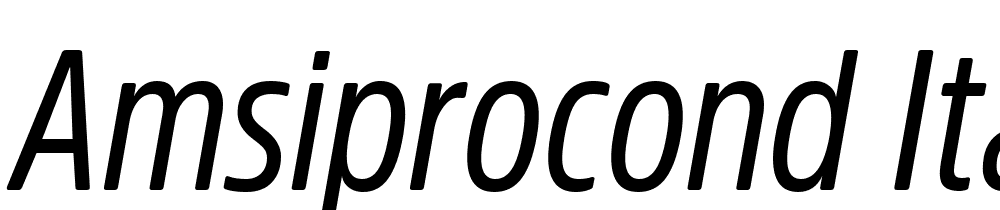 AmsiProCond-Italic font family download free