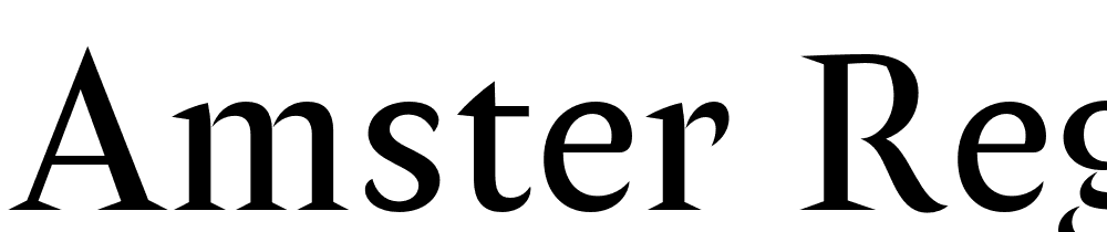 Amster-Regular font family download free