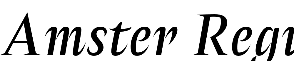 Amster-Regular-Italic font family download free