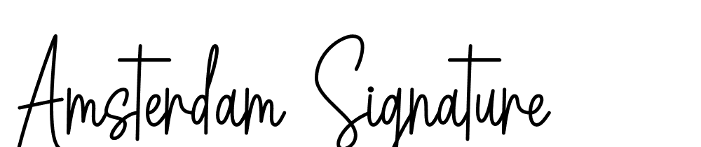 Amsterdam-Signature font family download free