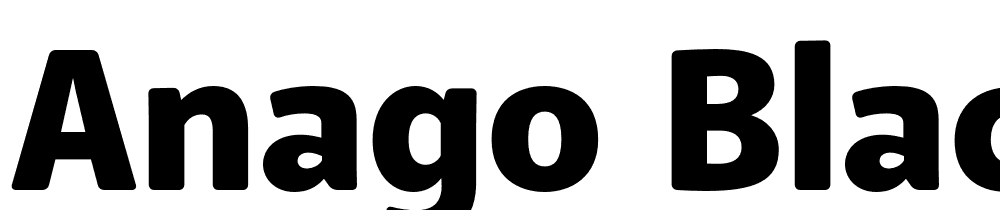 Anago-Black font family download free