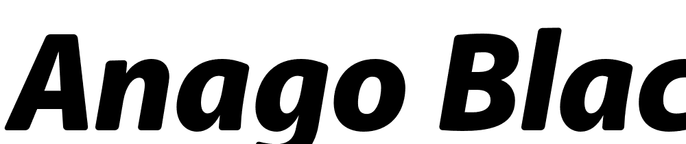 Anago-Black-Italic font family download free