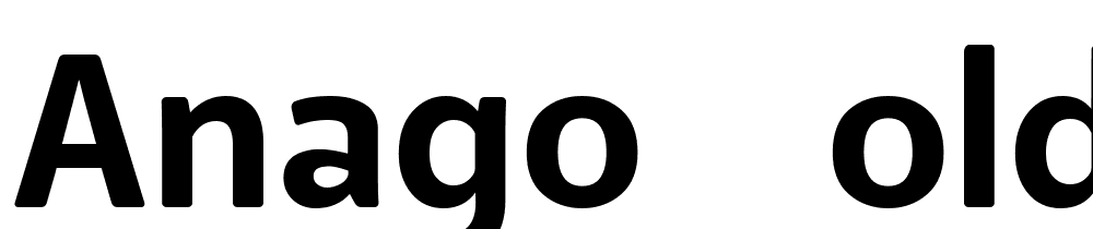 Anago-Bold font family download free