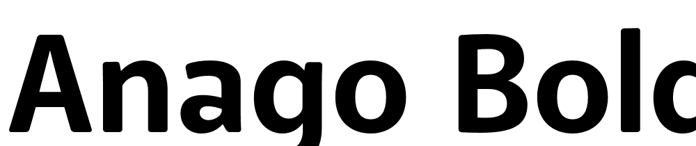 Anago-Bold font family download free