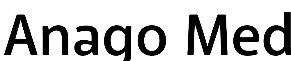 Anago-Medium font family download free