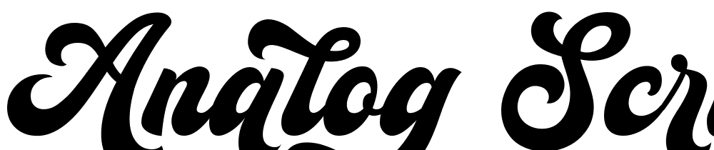 Analog-Script-PERSONAL-USE-Personal font family download free