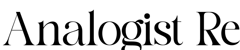 Analogist-Regular font family download free