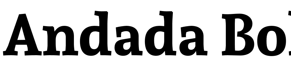 Andada-Bold font family download free