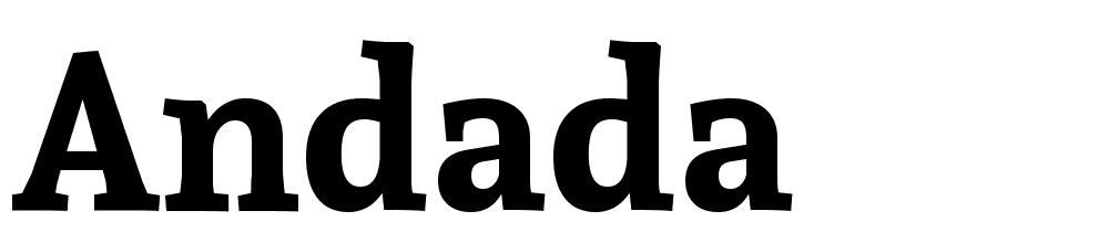 Andada font family download free