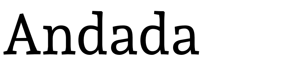 Andada font family download free