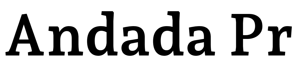 Andada-Pro-Bold font family download free