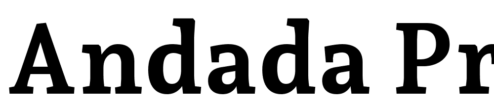 Andada-Pro-ExtraBold font family download free