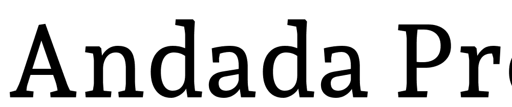 Andada-Pro-Medium font family download free