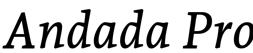 Andada-Pro-Medium-Italic font family download free